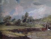 John Constable, Flatford Lock 1810-12